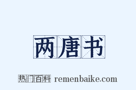 两唐书是什么意思的图片